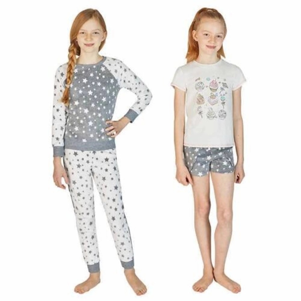 ⭐️NWT girls bcbg 4 piece sleep set comfy cozy super soft size 14/16 pajamas